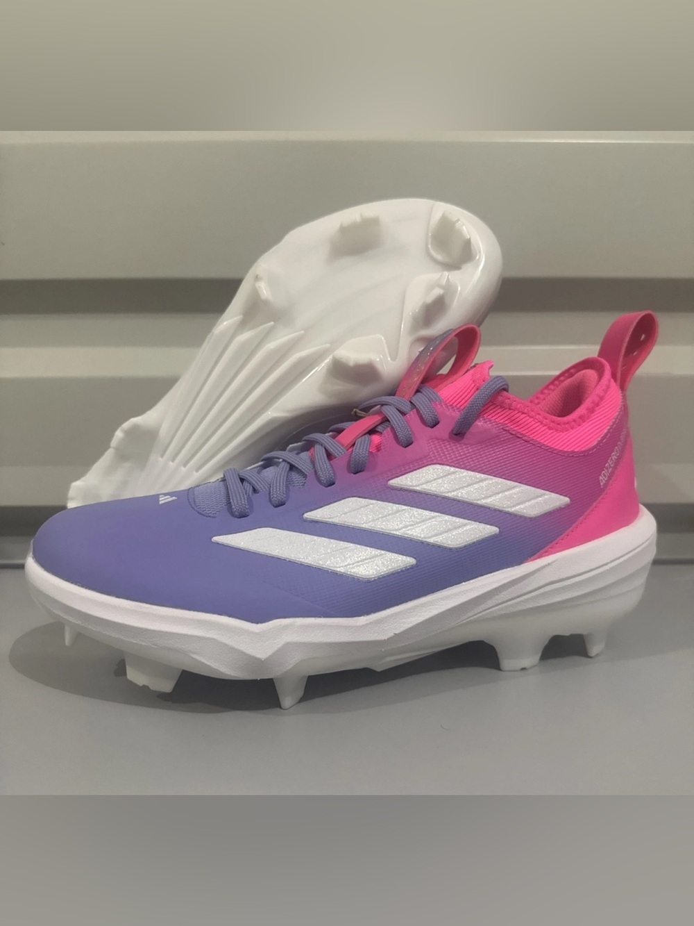 adidas Adizero Impact TPU Candy Pink Baseball Cleats Shoes JR7828 Mens Size 10